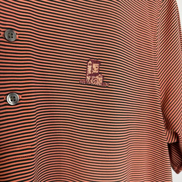 Greyson Performance Golf Polo Shirt Men’s M Button Down Striped Red - Picture 3 of 8